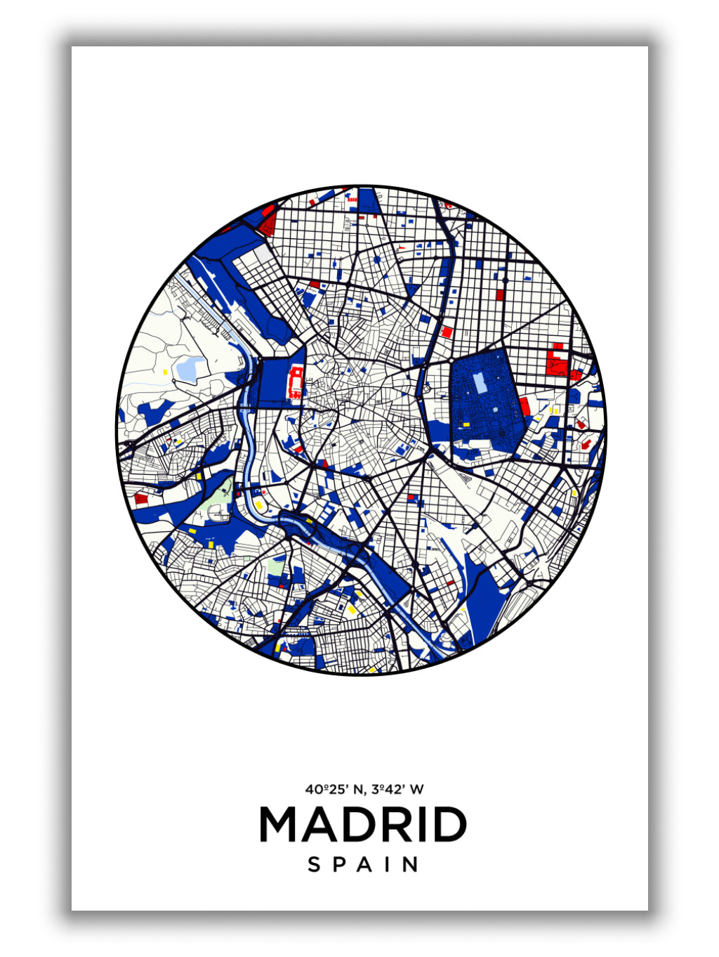 Map of Madrid