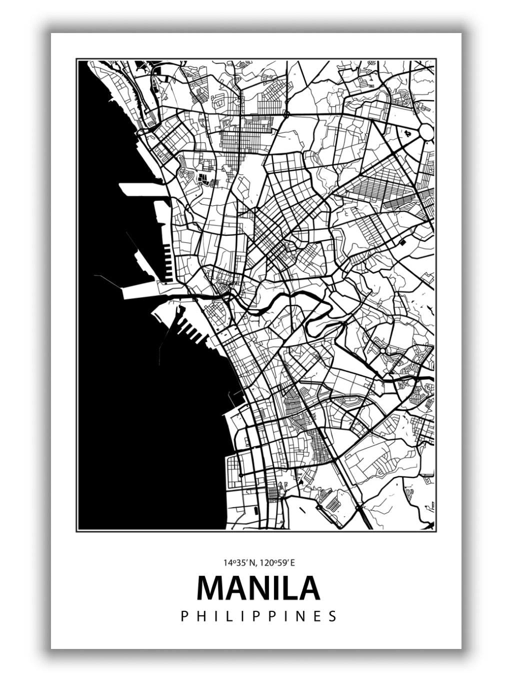 Map of Manila