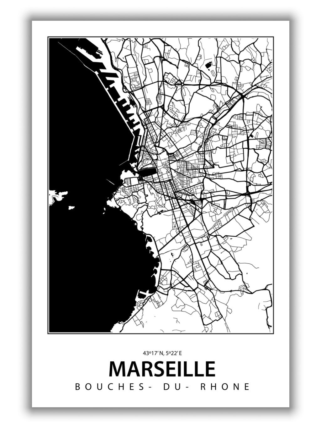 Map of Marseille