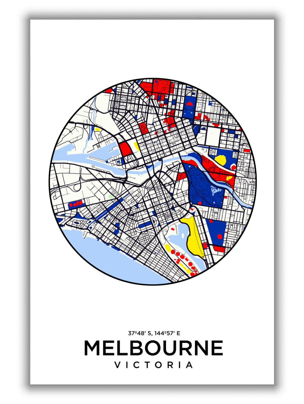 Map of Melbourne Australia